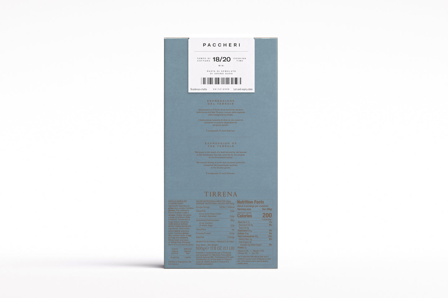 Frescobaldi Tirrena Paccheri