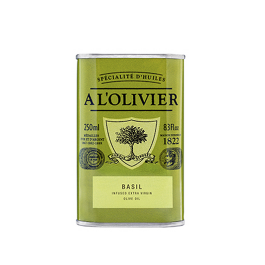 A L'Olivier Basil Oil Tin